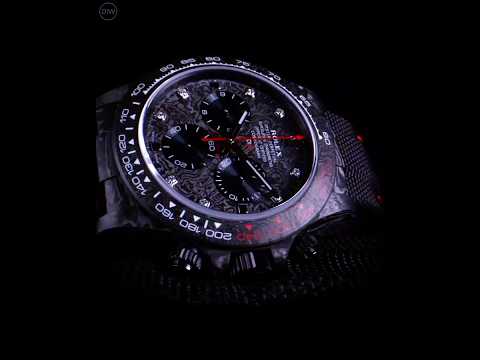 DiW Rolex Graphite Daytona "SPEEDSTER DIAMOND INDEX" 劳力士DiW 碳纤维迪通拿 | WORLDTIMER