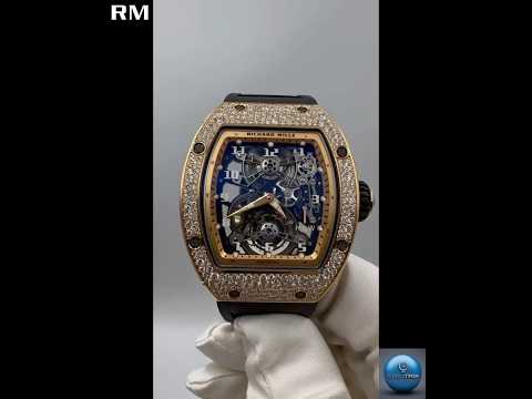 Brand New Richard Mille RM 17-01 Tourbillon Red Gold Snow Set 理查德米勒 RM 17-01 红金雪花镶嵌 陀⾶轮腕表 | WORLDTIMER