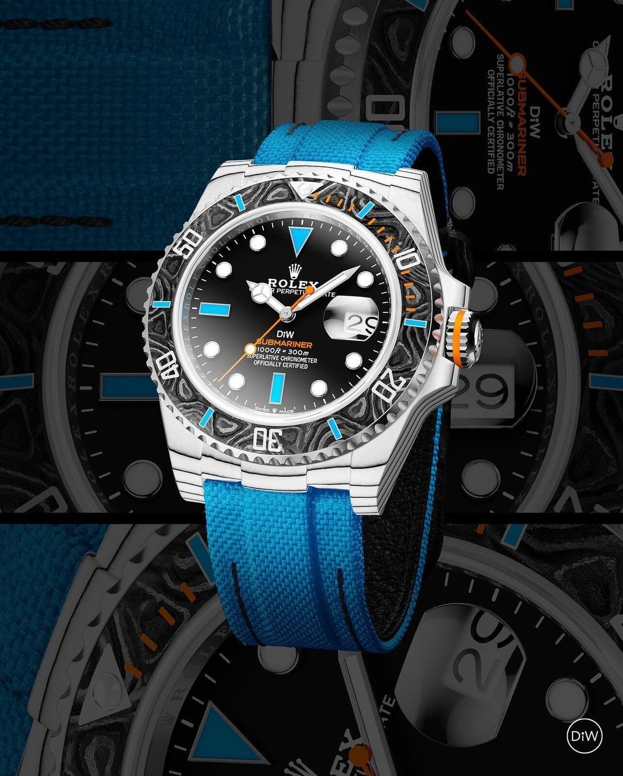 RACER S Rolex DiW Submariner CarboQuartz 石英纤维 劳力士DiW 黑水鬼 | WORLDTIMER