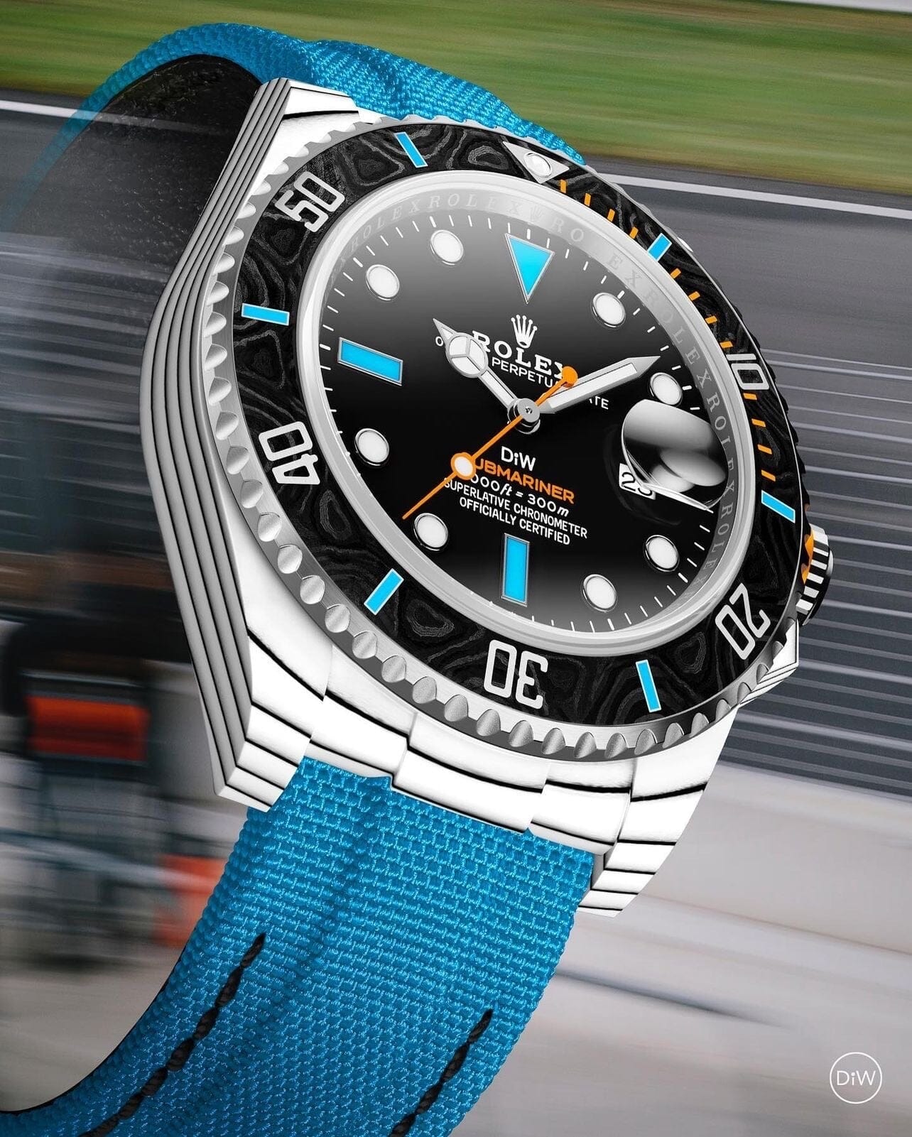 RACER S Rolex DiW Submariner CarboQuartz 石英纤维 劳力士DiW 黑水鬼 | WORLDTIMER