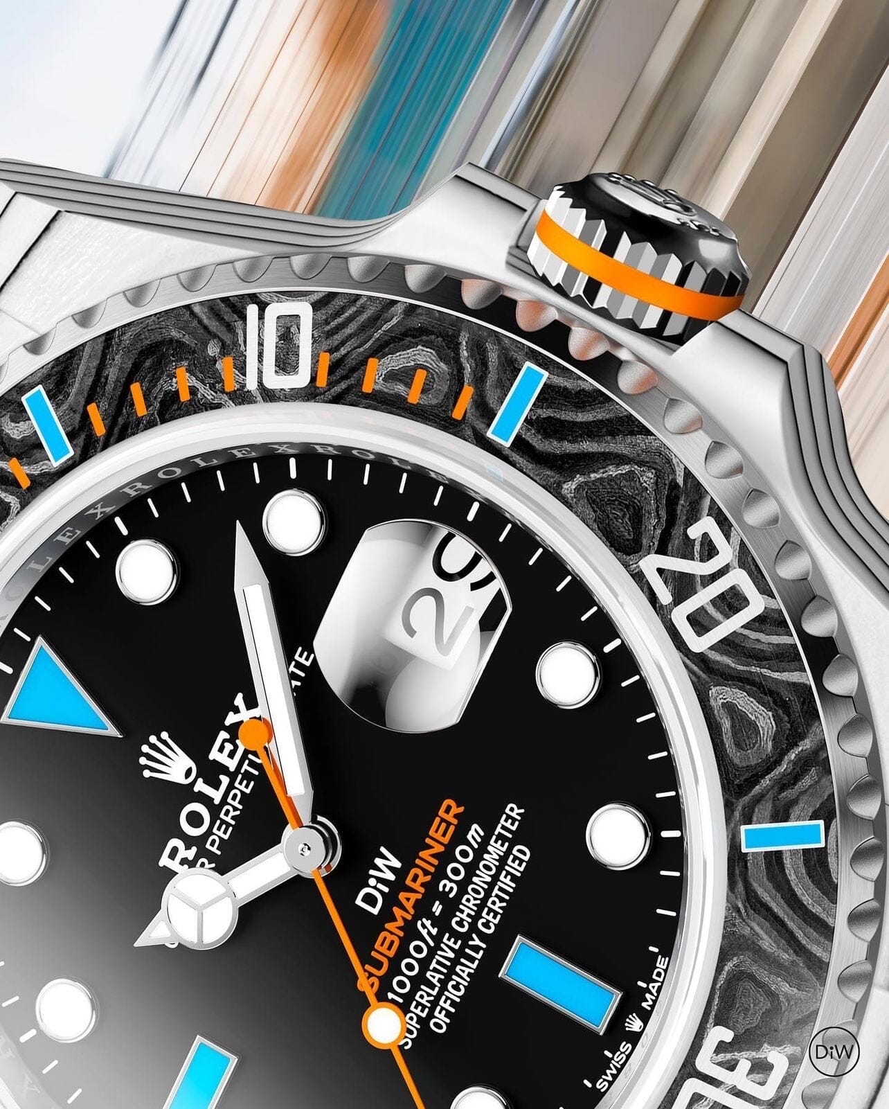 RACER S Rolex DiW Submariner CarboQuartz 石英纤维 劳力士DiW 黑水鬼 | WORLDTIMER