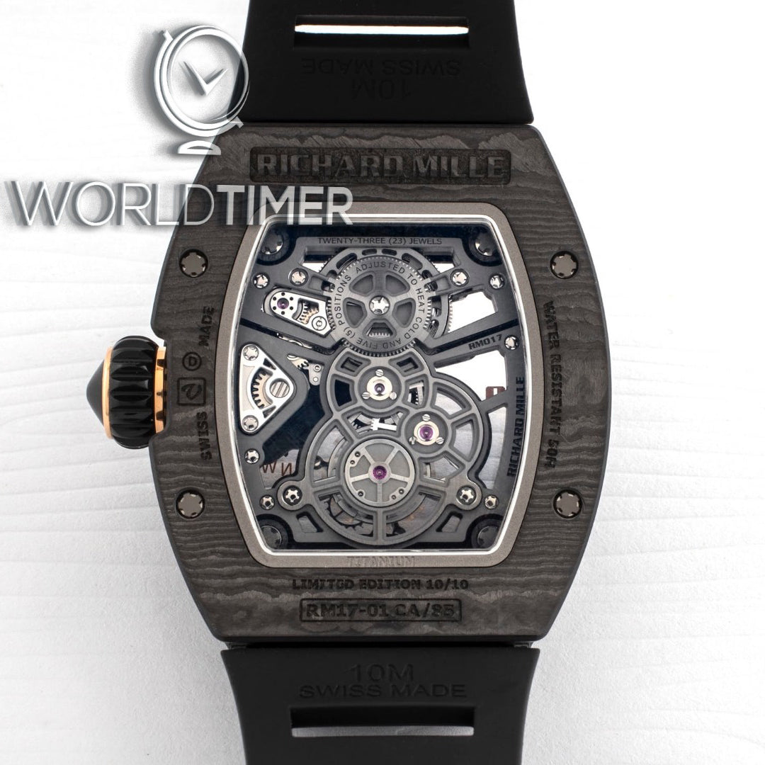Richard Mille RM 17-01 Black NTPT Tourbillon 理查德米勒 RM 17-01 Black TPT Carbon 陀飞轮腕表 | WORLDTIMER