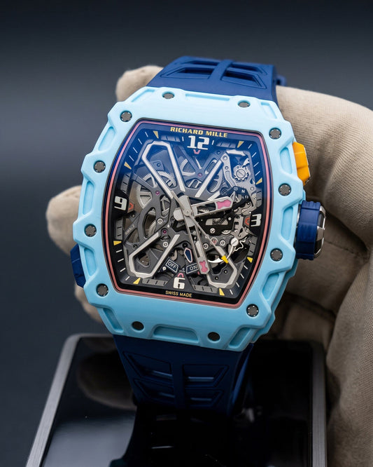 Richard Mille Rafael Nadal RM 35-03 Pastel Blue Quartz TPT 理查德米勒纳达尔 RM 35-03 淡蓝色 自动腕表 | WORLDTIMER