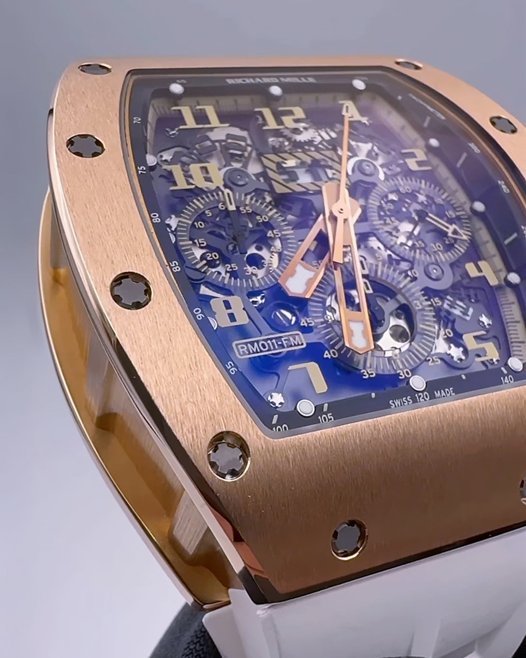 Richard Mille RM 011 IVORY Felipe Massa Rose Gold | WORLDTIMER