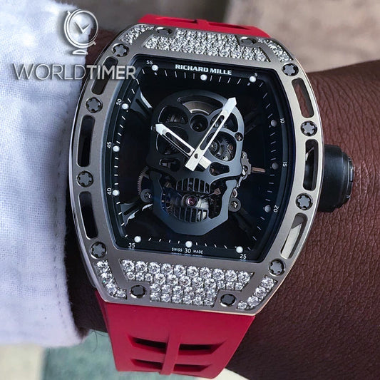 Richard Mille RM 052 Diamond Skull Tourbillon 理查德米勒 RM 052 钻石骷髅头 陀飞轮手表 | WORLDTIMER