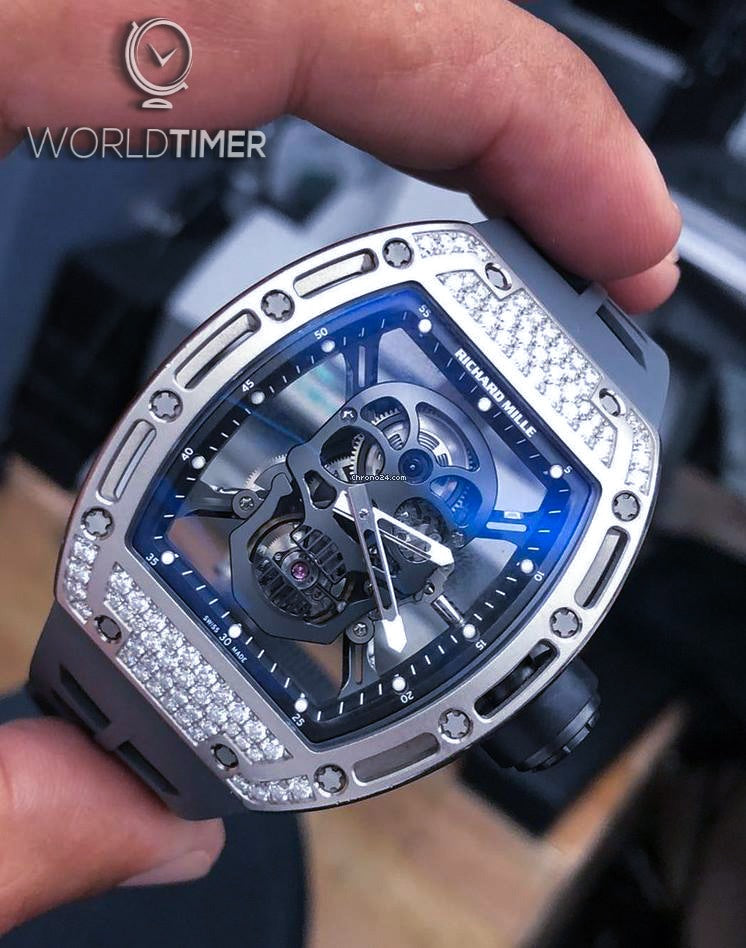 Richard Mille RM 052 Diamond Skull Tourbillon 理查德米勒 RM 052 钻石骷髅头 陀飞轮手表 | WORLDTIMER