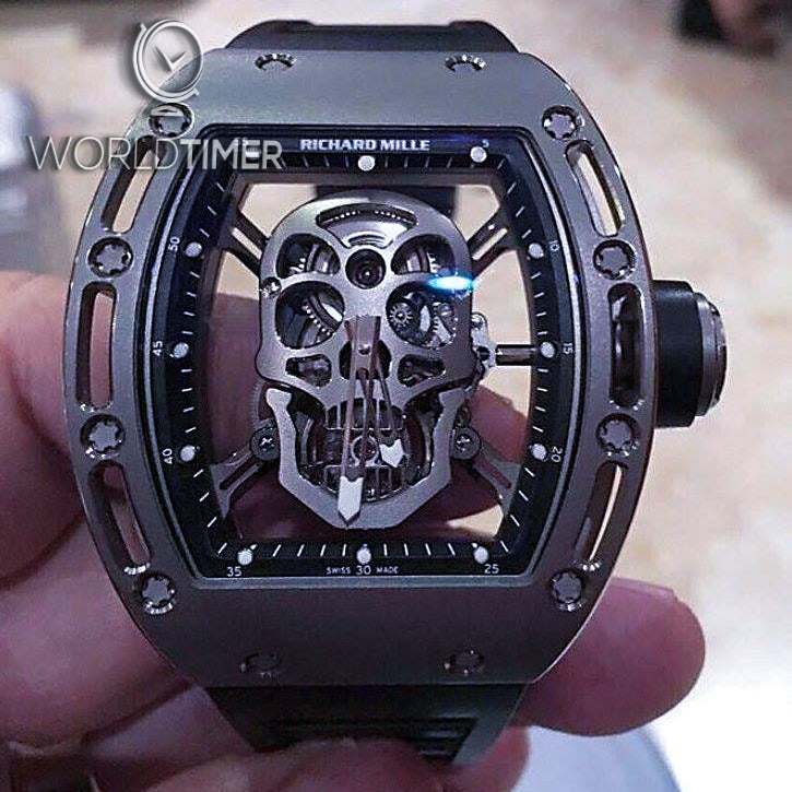 Richard Mille RM 052 Titanium Skull Tourbillon 理查德米勒 RM 052 钛金属骷髅头 陀飞轮腕表 | WORLDTIMER