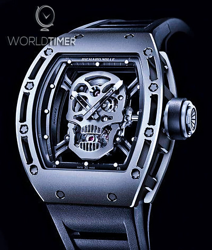 Richard Mille RM 052 Skull Titanium Tourbillon 理查德米勒 RM 052 骷髅头 钛金属陀飞轮腕表 | WORLDTIMER
