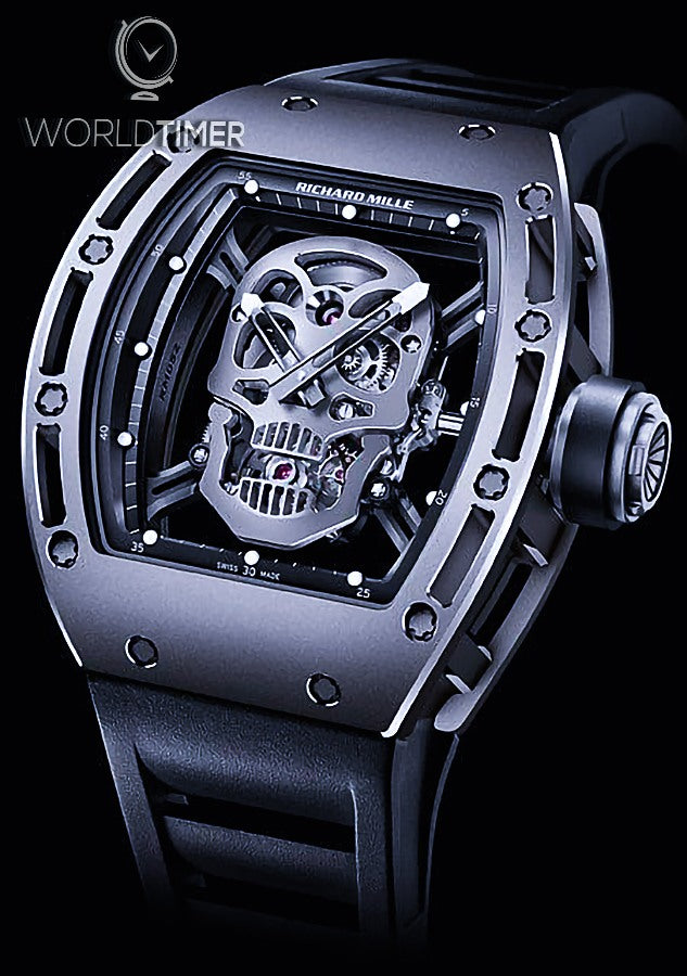 Richard Mille RM 052 Skull Titanium Tourbillon 理查德米勒 RM 052 骷髅头 钛金属陀飞轮腕表 | WORLDTIMER