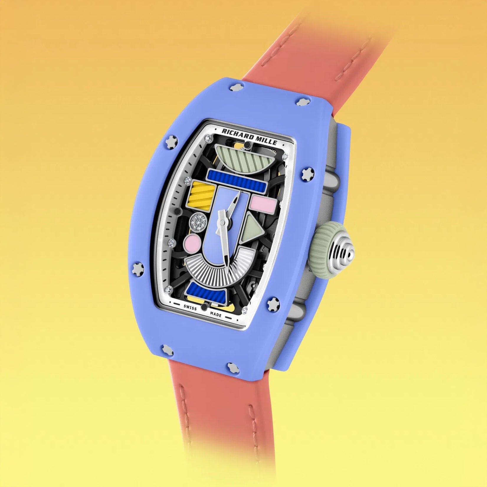 Richard Mille RM 07-01 Powder Blue 理查德米勒女表 RM 07-01 粉蓝色 彩色陶瓷 | WORLDTIMER