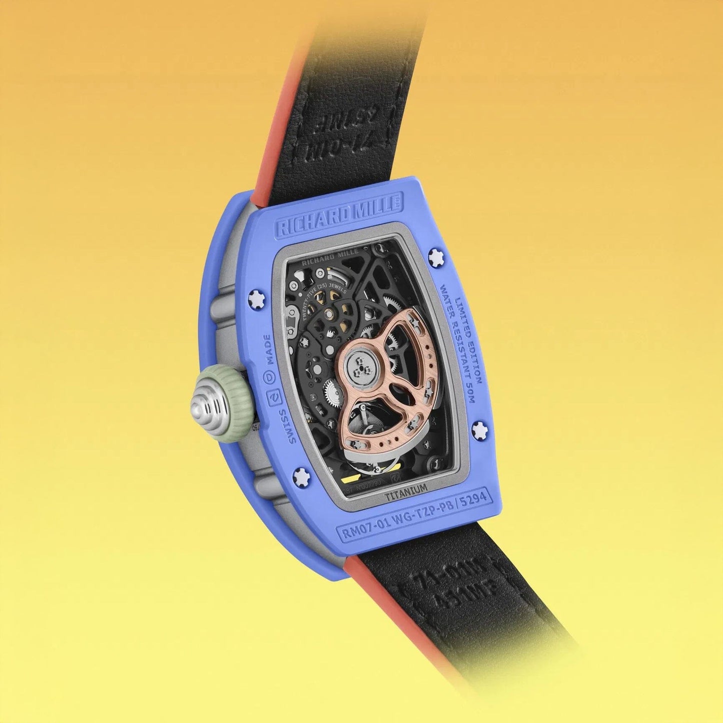 Richard Mille RM 07-01 Powder Blue 理查德米勒女表 RM 07-01 粉蓝色 彩色陶瓷 | WORLDTIMER