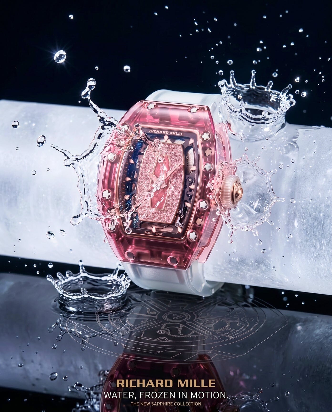 Richard Mille RM 07-01 Sapphire Pink Women's Watch AET REMOULD 理查德米勒水晶 RM 07-01 粉色女表 | WORLDTIMER