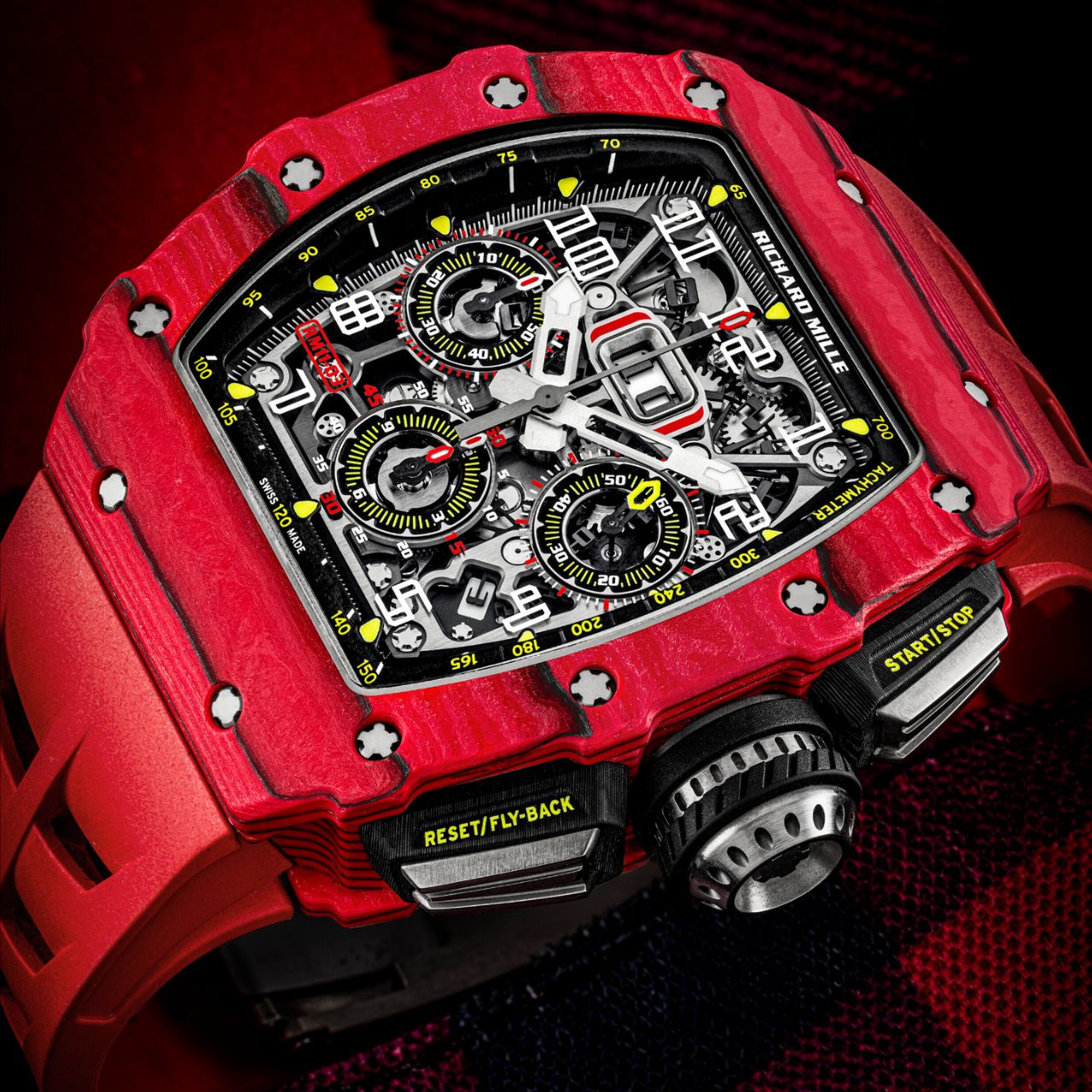 理查德米勒 RM 11-03 红色QUARTZ-TPT®自动上弦半镂空腕表