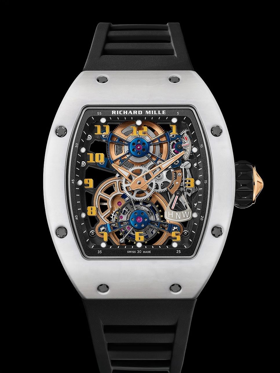 Richard Mille RM 17-02 Tourbillon White ATZ Ceramic Manual Winding 理查德米勒 RM 17-02 陀飞轮 ATZ白陶瓷 手表 | WORLDTIMER