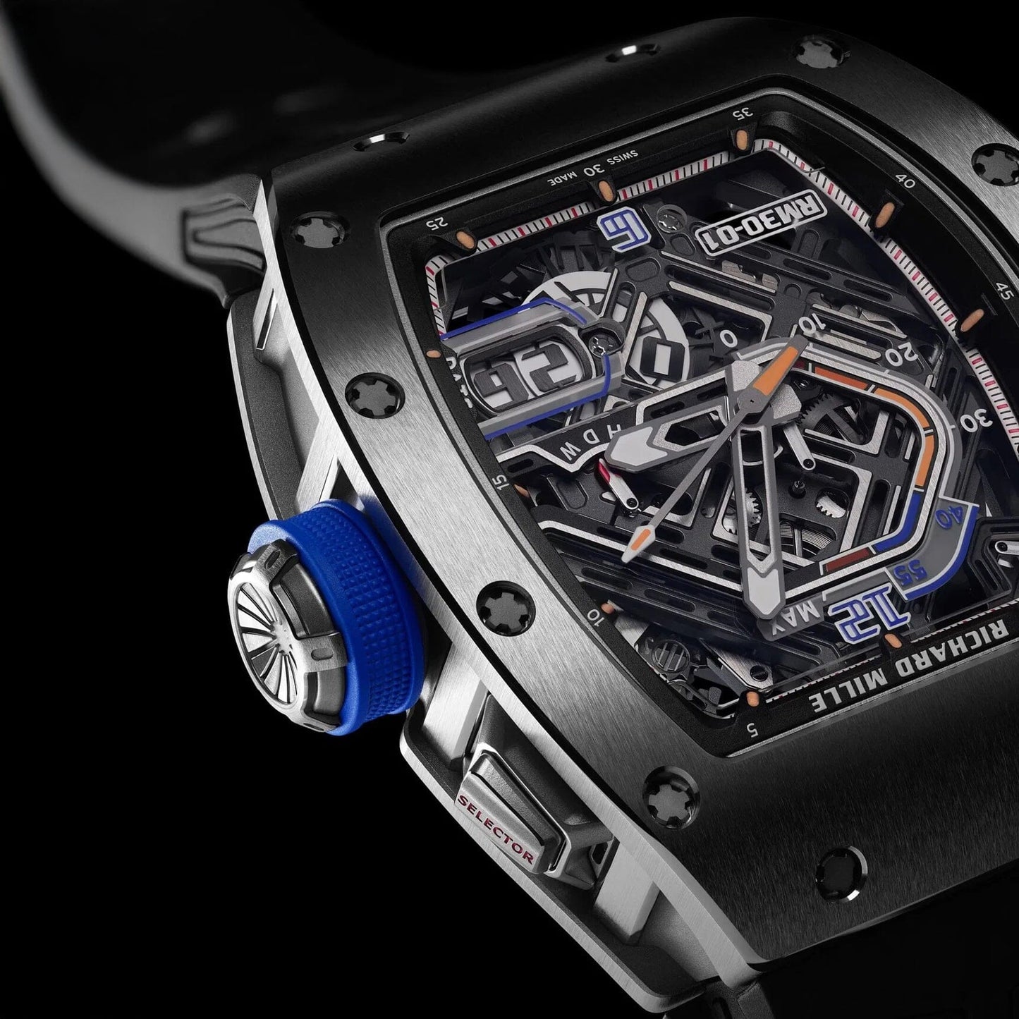 Brand New Richard Mille RM 30-01 Declutchable Rotor Titanium 理查德米尔 RM30-01 Ti | WORLDTIMER