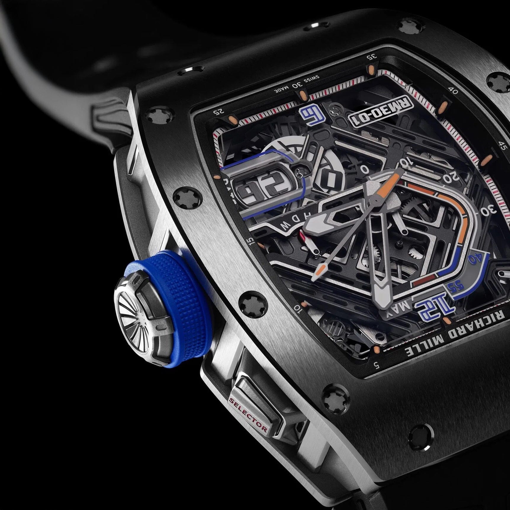 Brand New Richard Mille RM 30-01 Declutchable Rotor Titanium 理查德米尔 RM30-01 Ti | WORLDTIMER