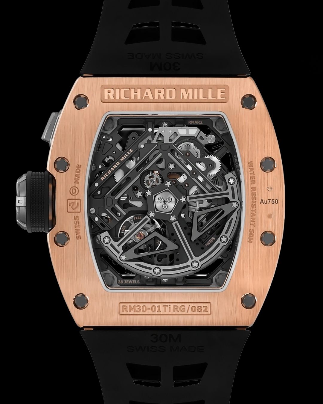 Richard Mille RM 30-01 Rose Gold Automatic Winding with Declutchable Rotor | WORLDTIMER