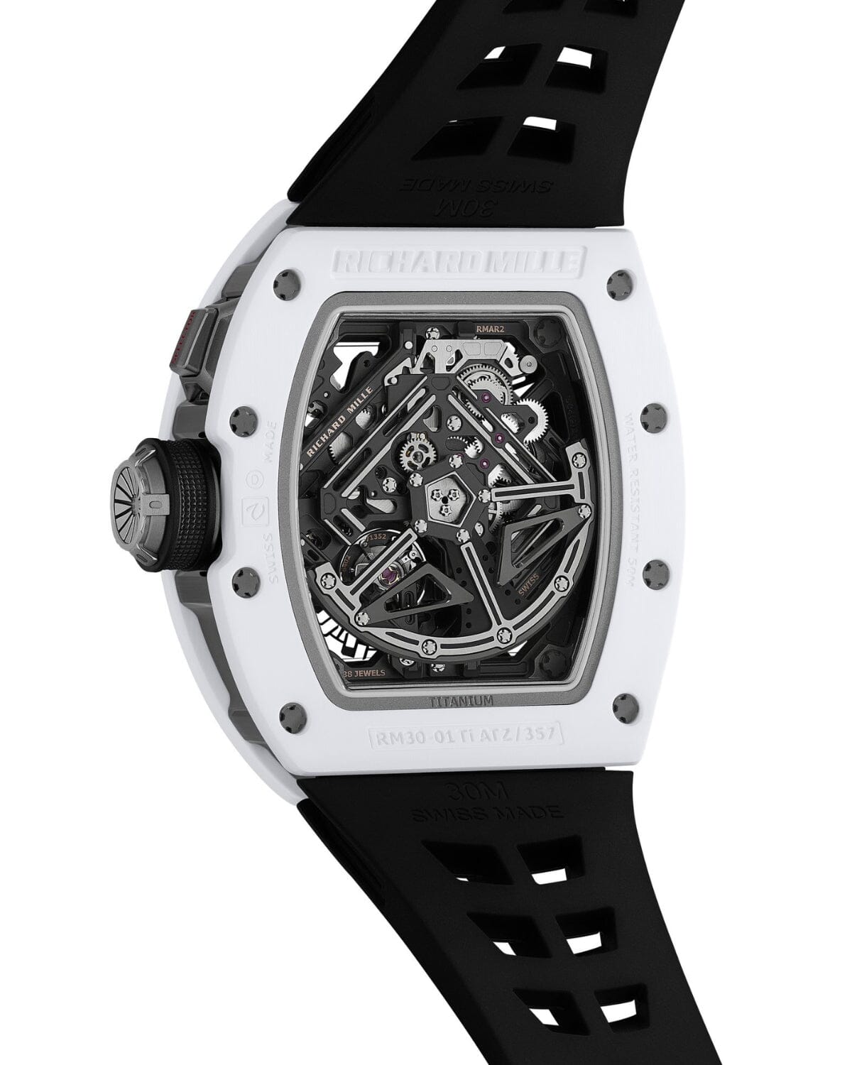 Richard Mille RM 30-01 Ceramic Declutchable Rotor 理查米尔 RM 30-01 白陶瓷 离合摆陀自动上链腕表 | WORLDTIMER