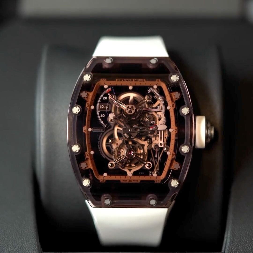 Richard Mille Sapphire RM 56-01 Brown Tourbillon 理查德米勒水晶 RM 56-01 啡色陀飞轮 | WORLDTIMER