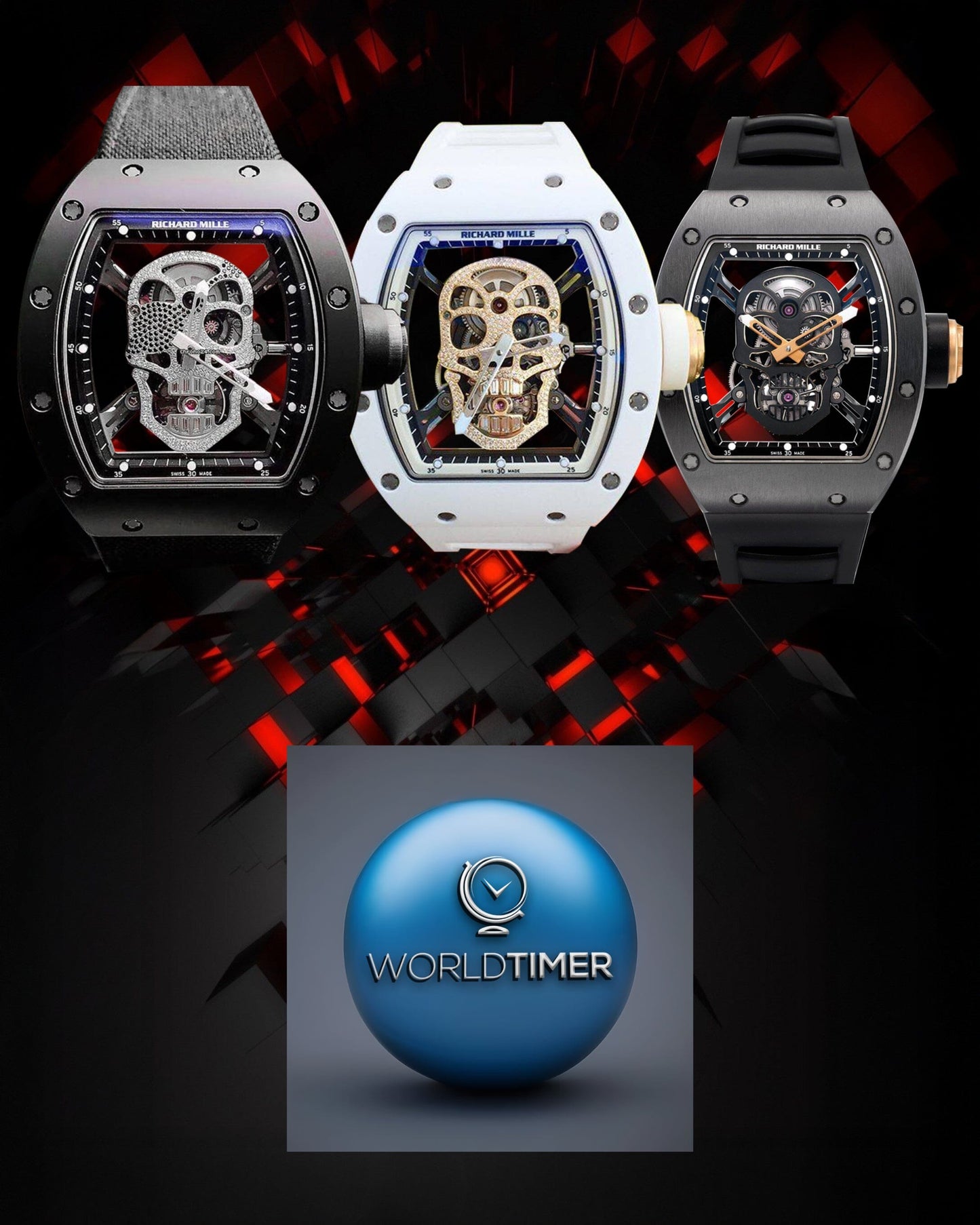 Richard Mille RM 56-01 Sapphire Tourbillon Brown Watch 理查德米勒水晶 RM 56-01 啡色陀飞轮手表 | WORLDTIMER