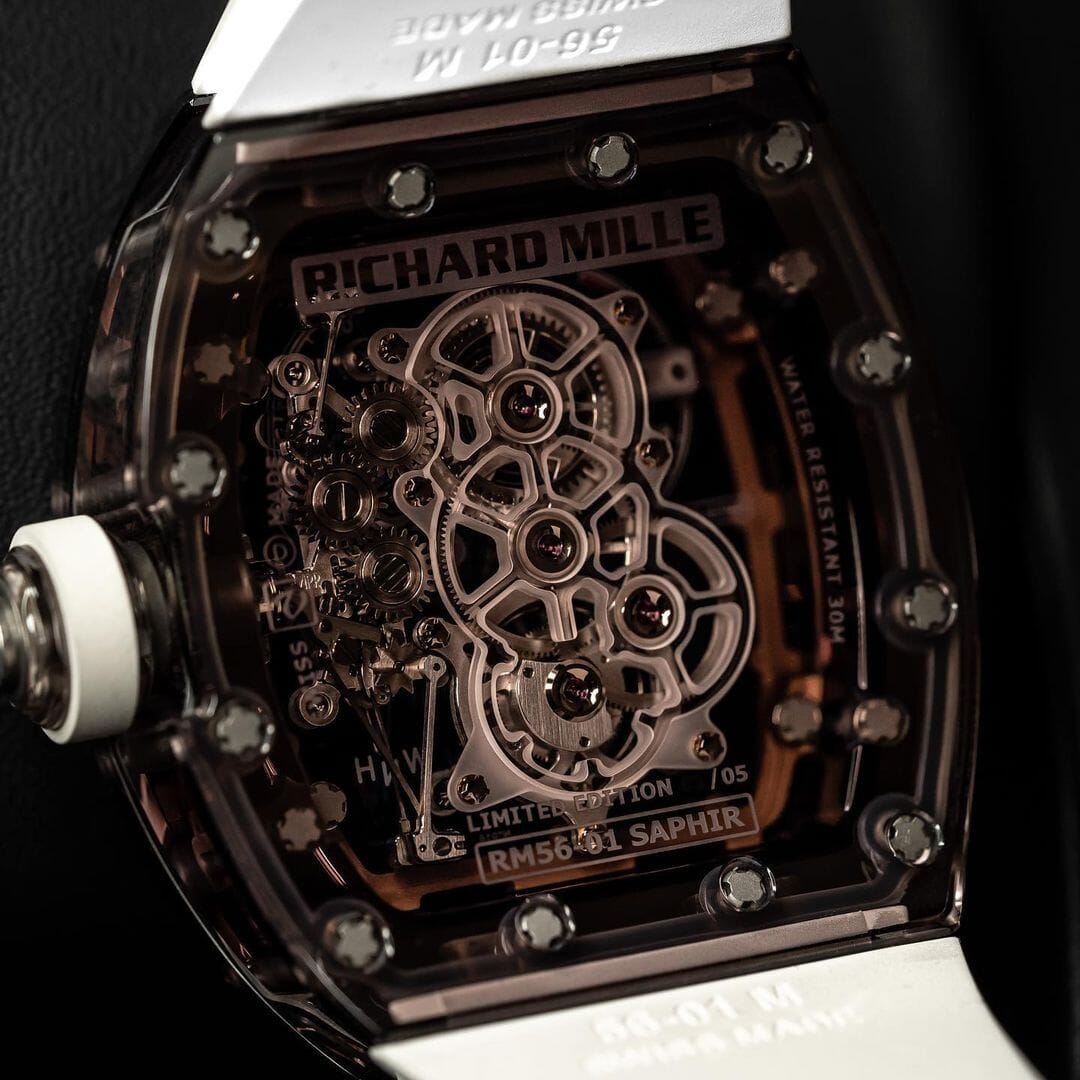 Richard Mille RM 56-01 Sapphire Brown Tourbillon 理查德米勒水晶 RM 56-01 啡色陀飞轮 | WORLDTIMER