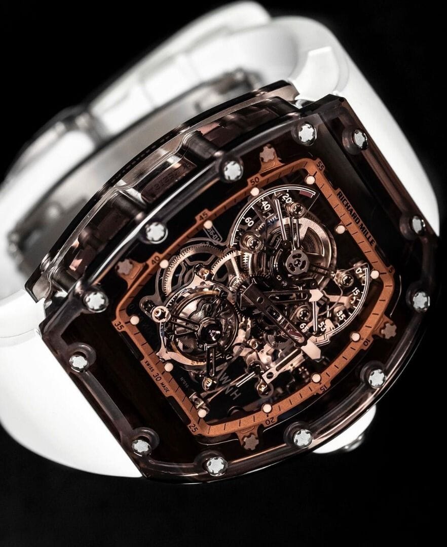 Richard Mille Sapphire RM 56-01 Brown Tourbillon 理查德米勒水晶 RM 56-01 啡色陀飞轮 | WORLDTIMER