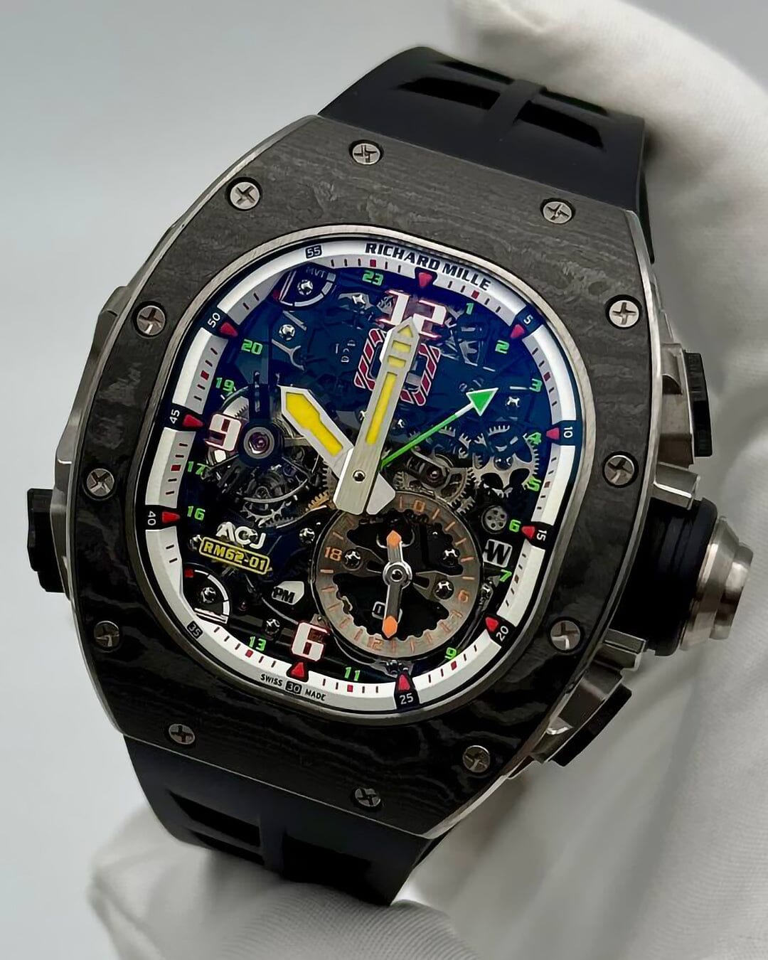 Richard Mille RM 62-01 ACJ Tourbillon Vibrating Alarm (BRAND NEW) | WORLDTIMER