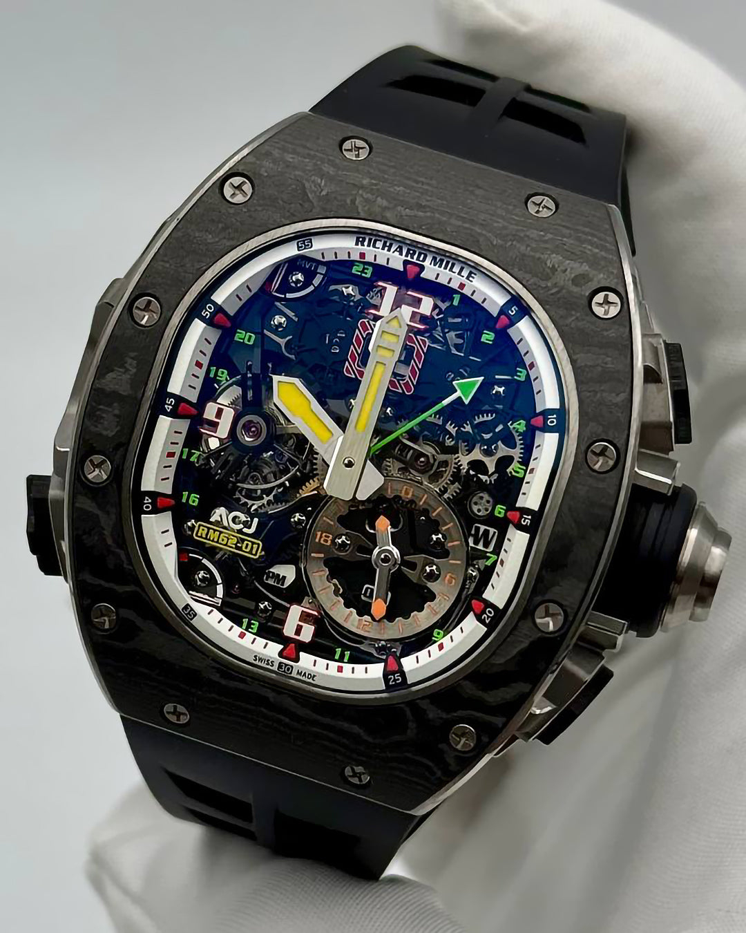 Richard Mille RM 62-01 ACJ Tourbillon Vibrating Alarm (BRAND NEW) | WORLDTIMER