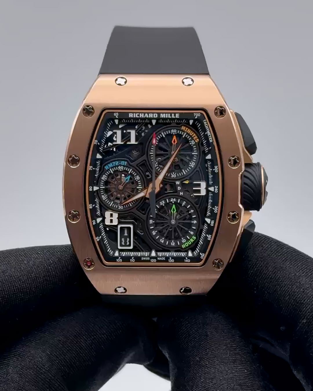 Richard Mille Lifestyle 飞返计时码表玫瑰金 RM 72-01