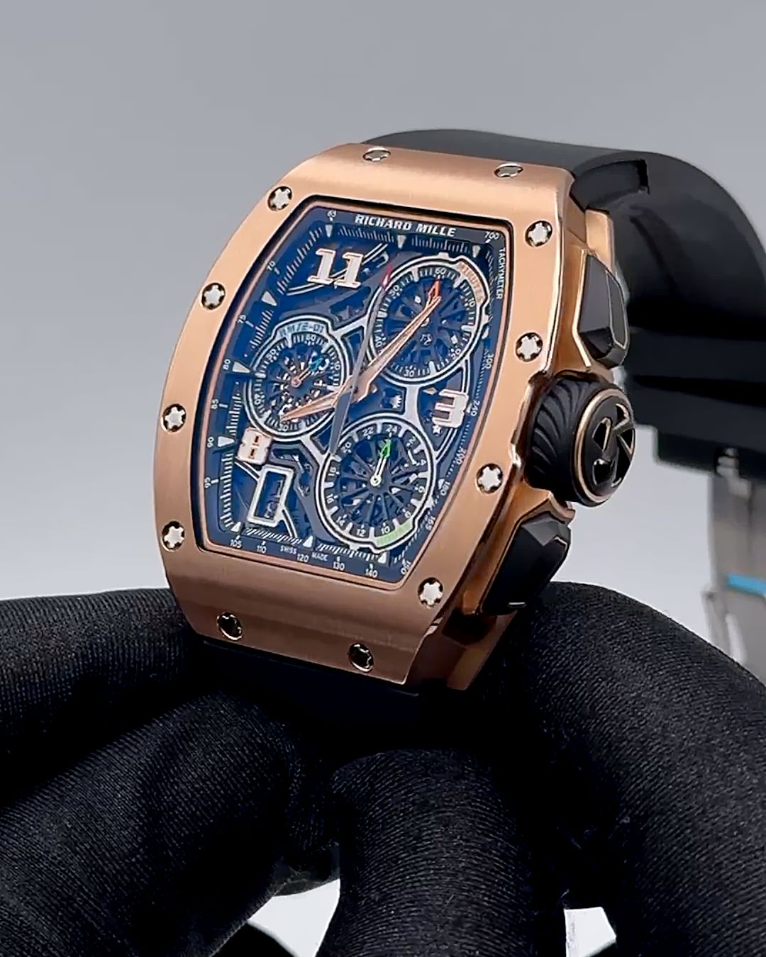 Richard Mille Lifestyle 飞返计时码表玫瑰金 RM 72-01