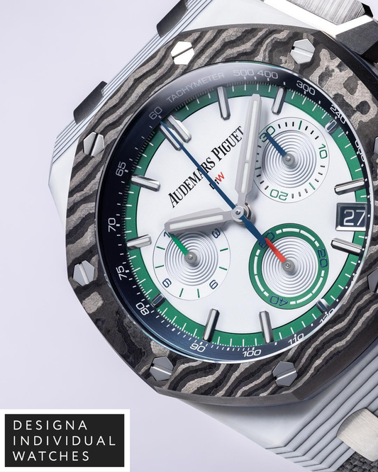 UNIQUE DiW AP Royal Oak Chronograph 26240 "RO ALPINE" 独一无二爱彼皇家橡树计时码表 26240 专为高尔夫球手而设 | WORLDTIMER