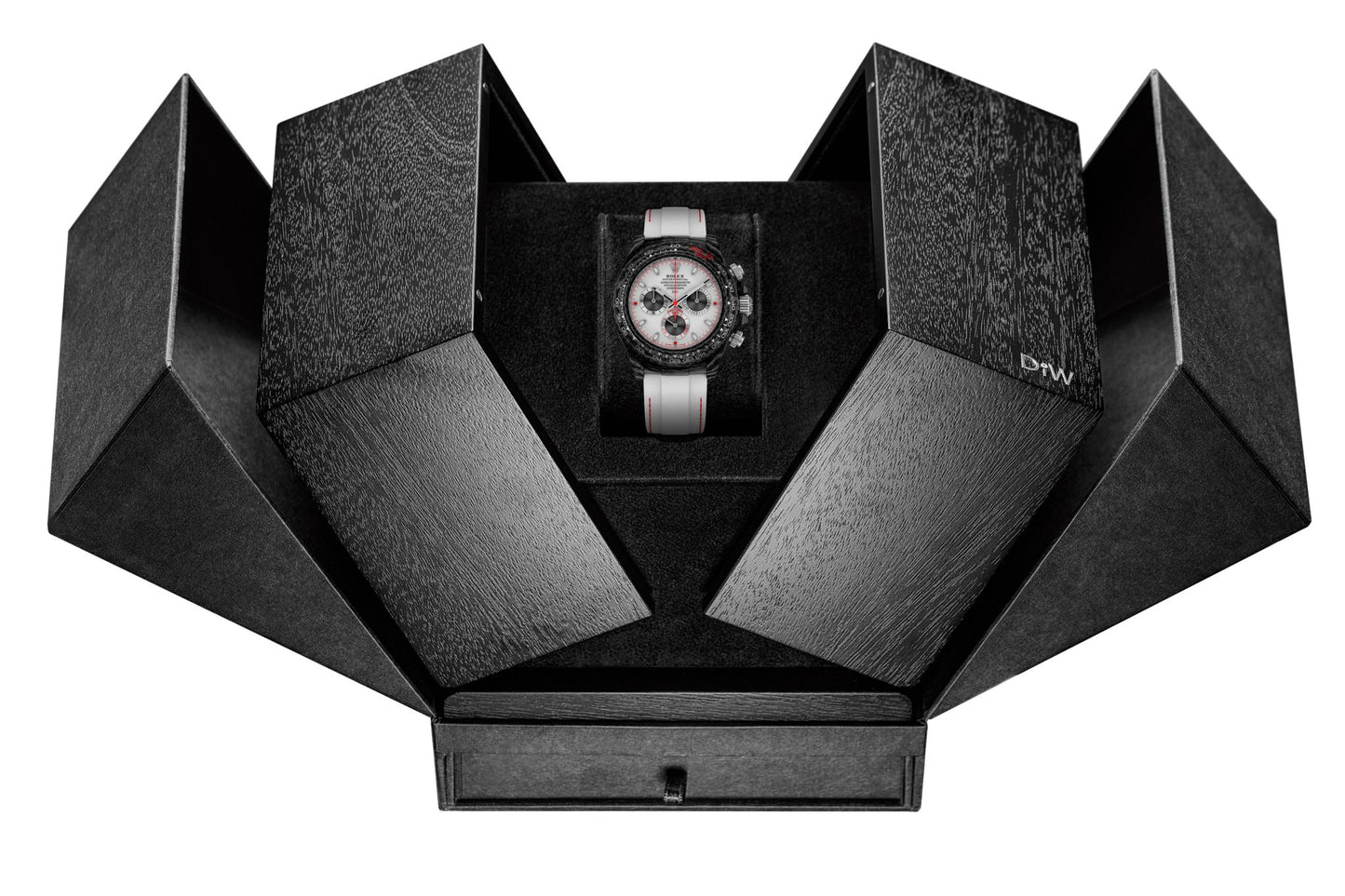 World Lightest Rolex Graphite Daytona DiW SPEEDSTER WHITE 全球最轻NTPT碳纤维 劳力士DiW地通拿 | WORLDTIMER