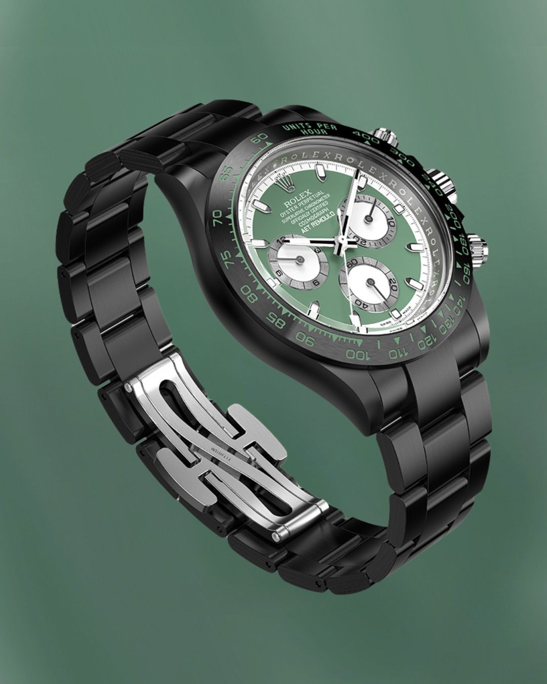 Rolex Daytona AET Remould KASHMIR GREEN BLACK CERAMIC 勞力士 地通拿 全陶瓷手錶 | WORLDTIMER