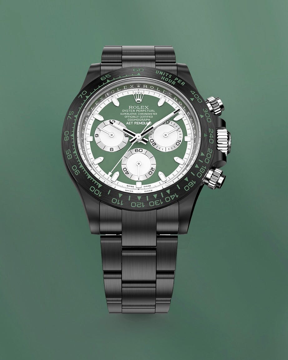 Rolex Daytona AET Remould KASHMIR GREEN BLACK CERAMIC 劳力士陶瓷 迪通拿 | WORLDTIMER