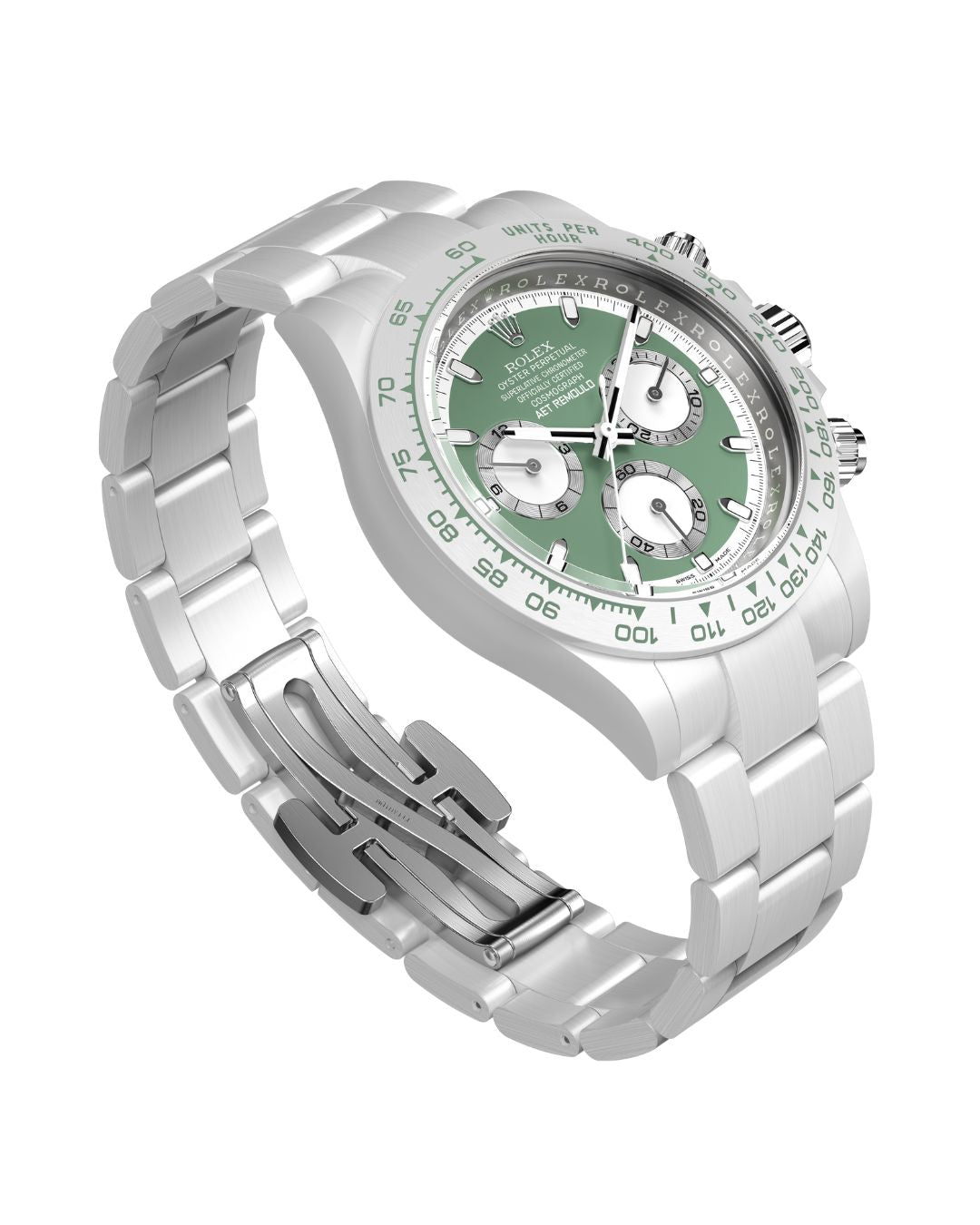 Rolex Daytona AET Remould KASHMIR GREEN WHITE CERAMIC 劳力士白陶瓷 迪通拿 | WORLDTIMER