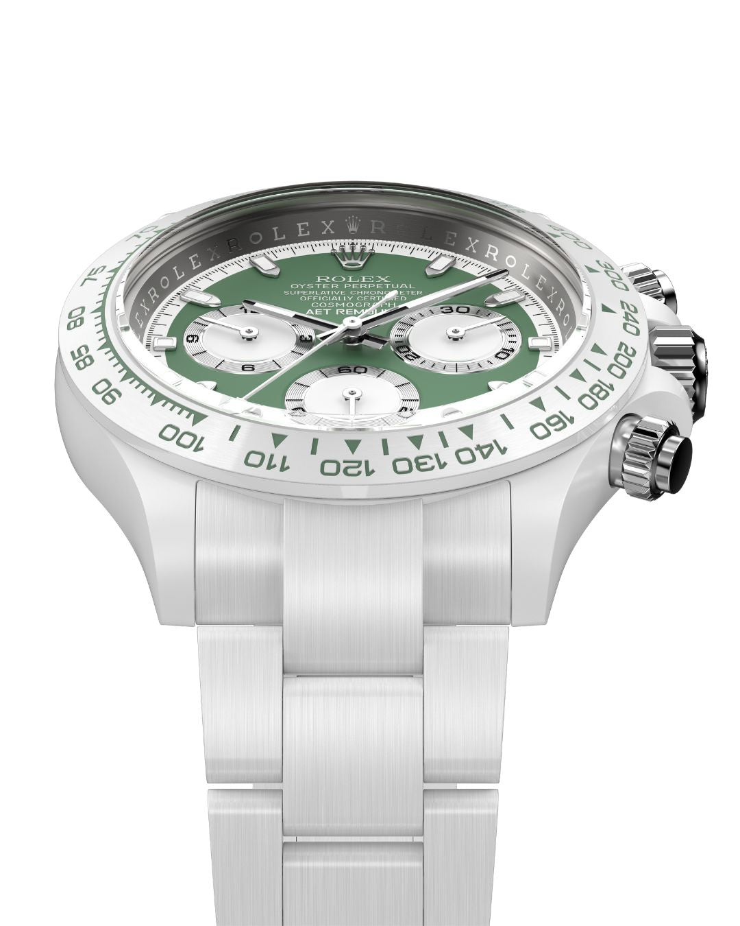Rolex Daytona AET Remould KASHMIR GREEN WHITE CERAMIC 勞力士陶瓷 地通拿 | WORLDTIMER