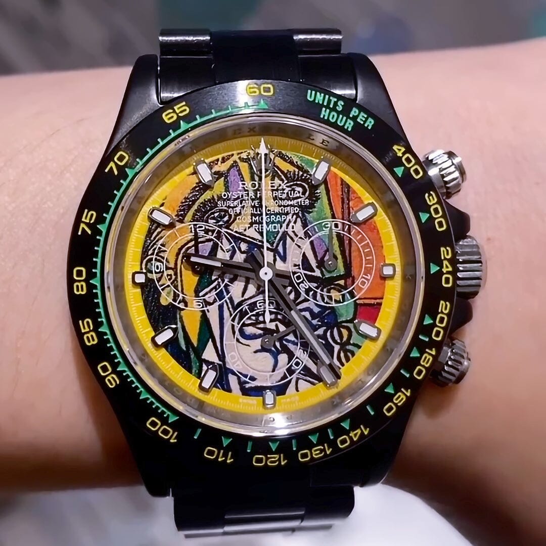 The Colorful World of Picasso Inspired AET REMOULD Rolex Daytona THE WEEPING WOMAN 陶瓷迪通拿 劳力士 | WORLDTIMER