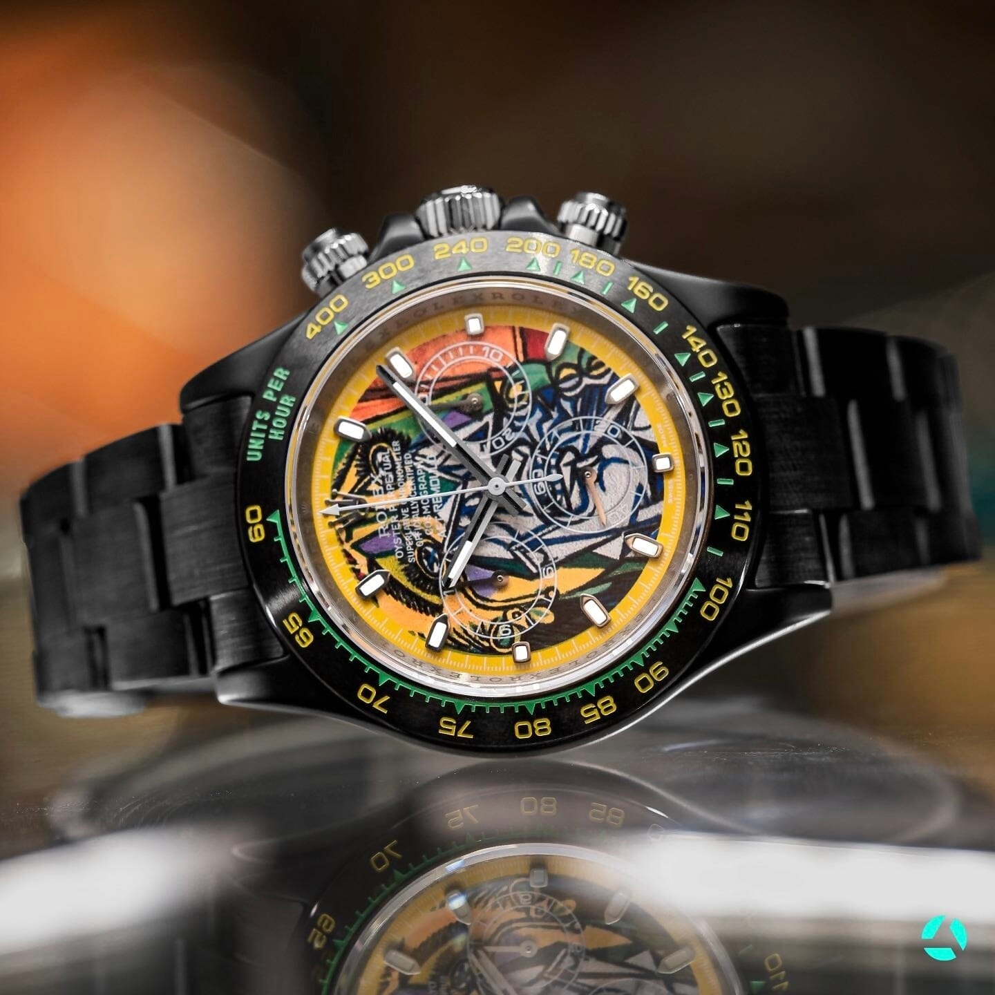 The Colorful World of Picasso Inspired AET REMOULD Rolex Daytona THE WEEPING WOMAN 陶瓷迪通拿 劳力士 | WORLDTIMER