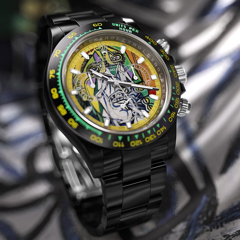 The Colorful World of Picasso Inspired AET REMOULD Rolex Daytona THE WEEPING WOMAN 陶瓷迪通拿 劳力士 | WORLDTIMER