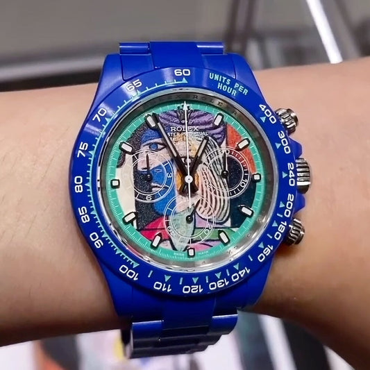 Picasso Inspired Rolex Daytona AET Remould WOMAN SEATED BEFORE THE WINDOW 毕加索 劳力士 迪通拿 全陶瓷手表 | WORLDTIMER