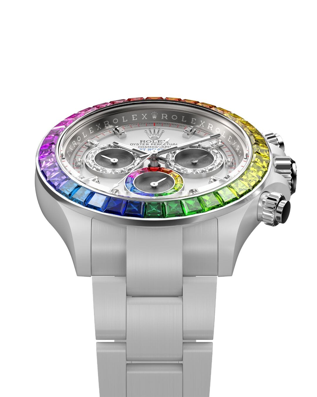 AET Remould Rolex Daytona POLARIS SWIRL (WHITE) 劳力士彩虹迪 迪通拿彩虹圈 | WORLDTIMER