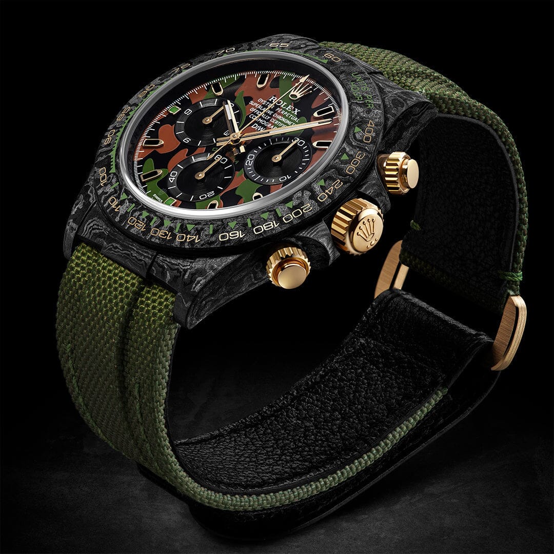 Rolex DiW Daytona MILITARY GREEN UNIQUE 独一无二 劳力士DiW 碳纤维迪通拿 | WORLDTIMER