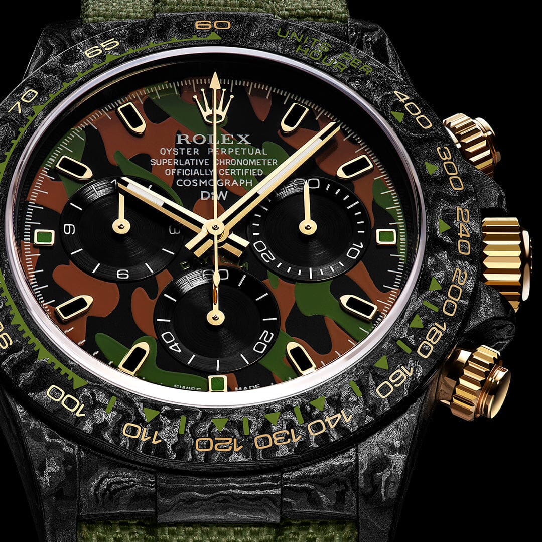 Rolex DiW Daytona MILITARY GREEN UNIQUE 独一无二 劳力士DiW 碳纤维迪通拿 | WORLDTIMER