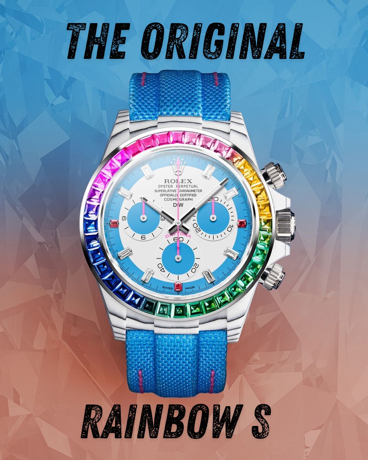 The Weird World of Custom Rolexes: DiW Rolex Daytona - 定制勞力士的奇幻世界：DiW 勞力士地通拿 RAINBOW S | WORLDTIMER
