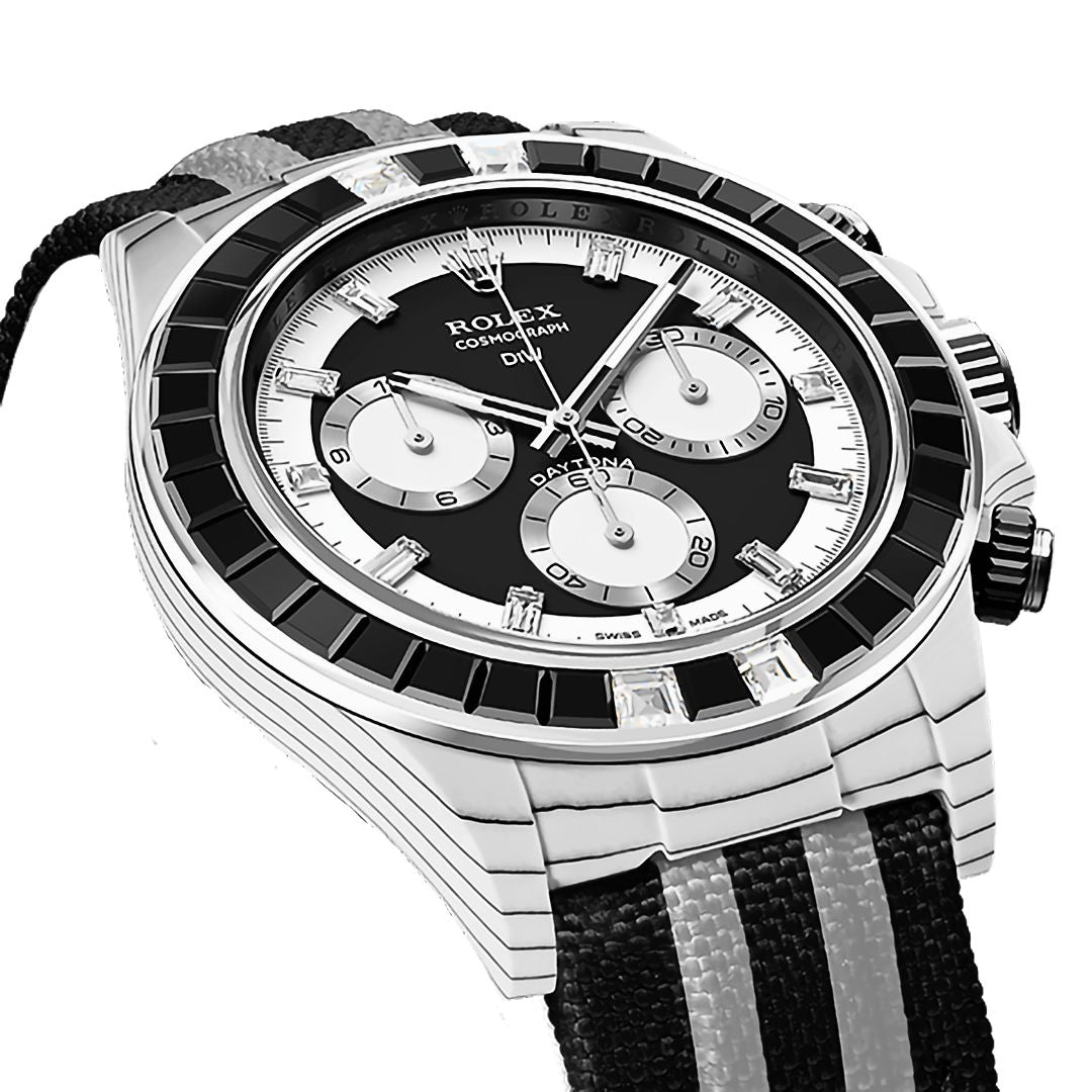Rolex DiW Daytona RAINBOW SPORT BLACK DiW 劳力士钻石圈迪通拿 | WORLDTIMER