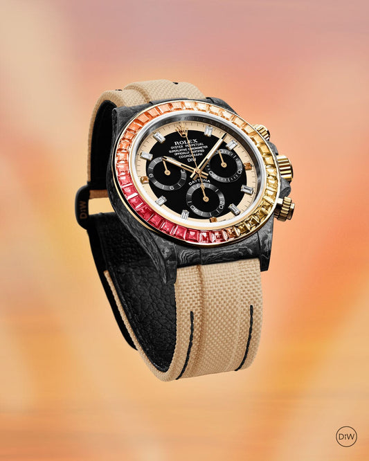 Rolex DiW Daytona RAINBOW SUNRAY 劳力士DiW 彩虹迪 碳纤维腕表 | WORLDTIMER