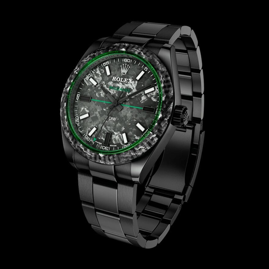 Rolex DiW Milgauss AVIATOR Green Gaussian Watch DiW 劳力士116400 MILGAUSS | WORLDTIMER
