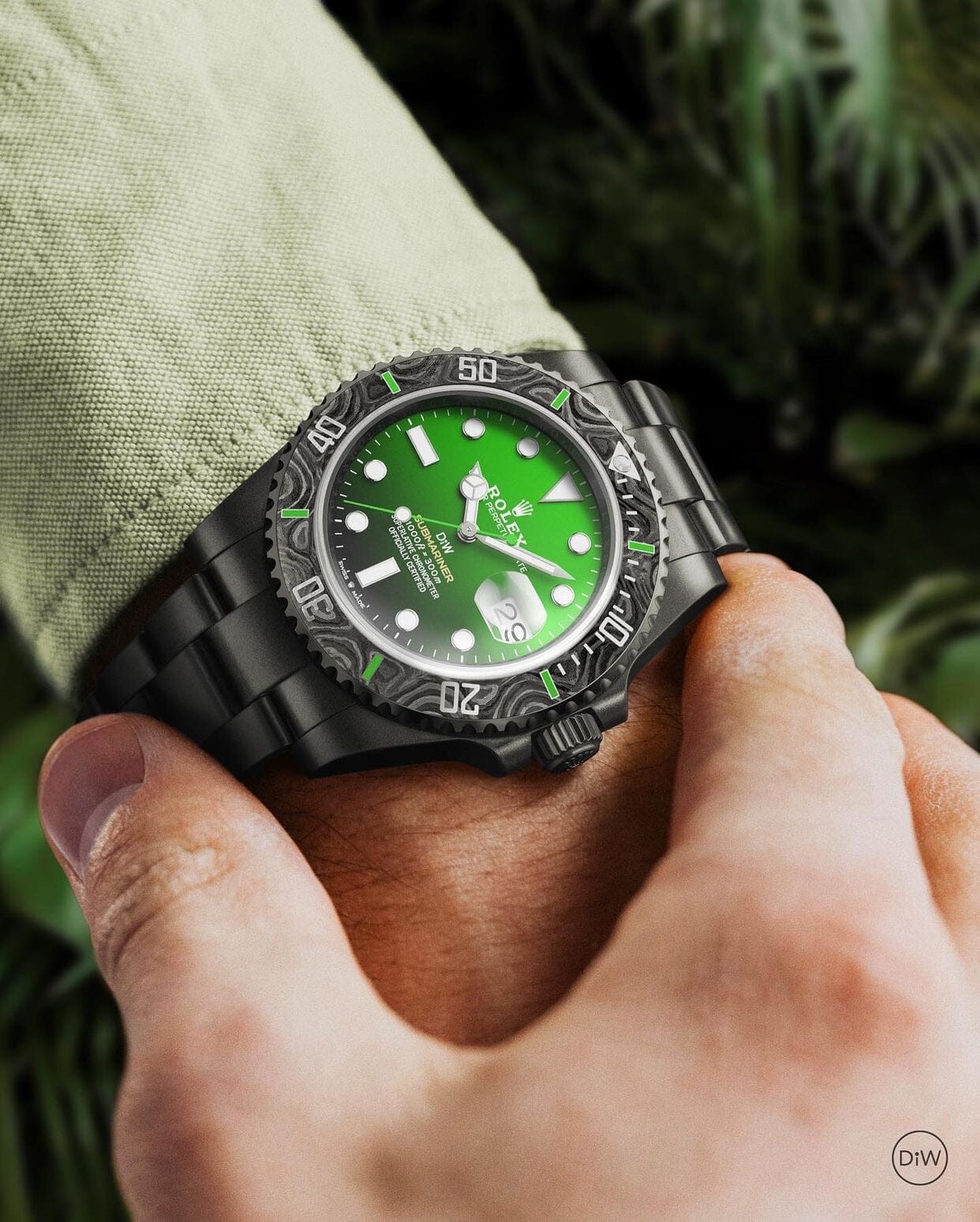 Rolex DiW Submariner PARAKEET 劳力士DiW 绿水鬼 | WORLDTIMER