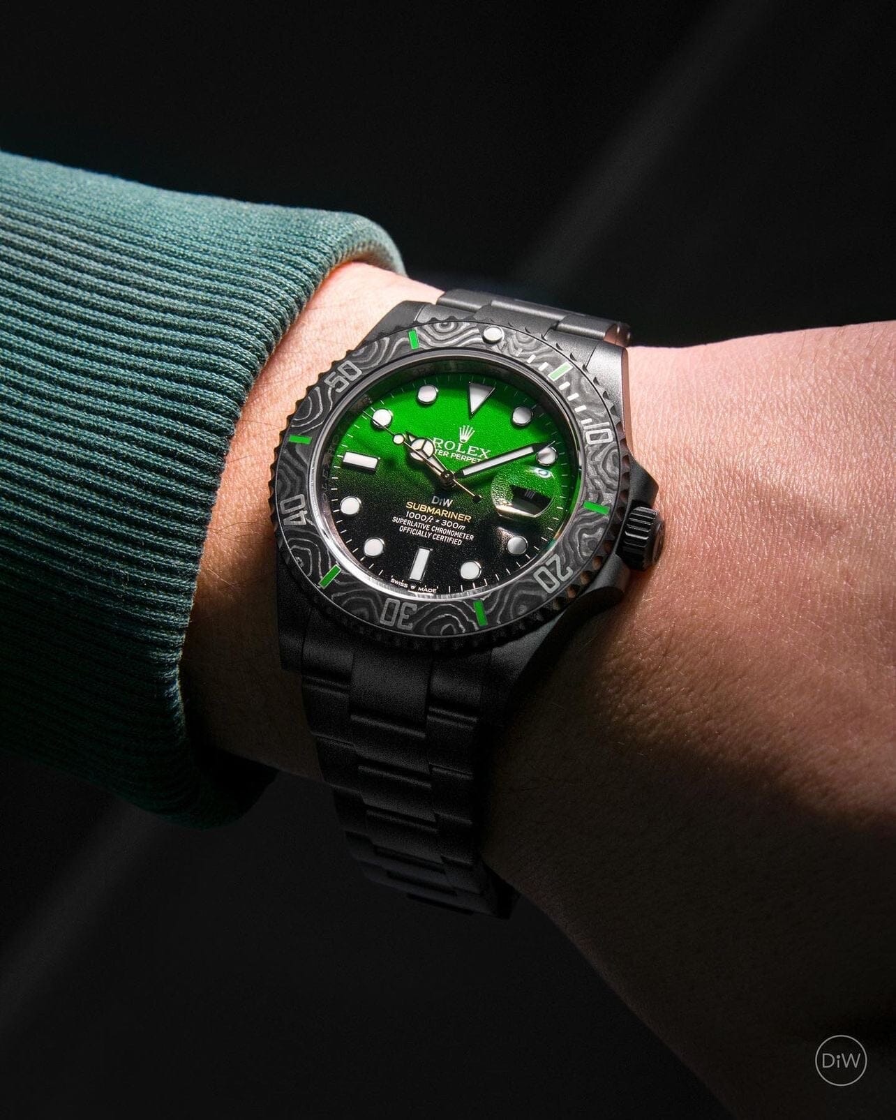 Rolex DiW Submariner PARAKEET 劳力士DiW 绿水鬼 | WORLDTIMER