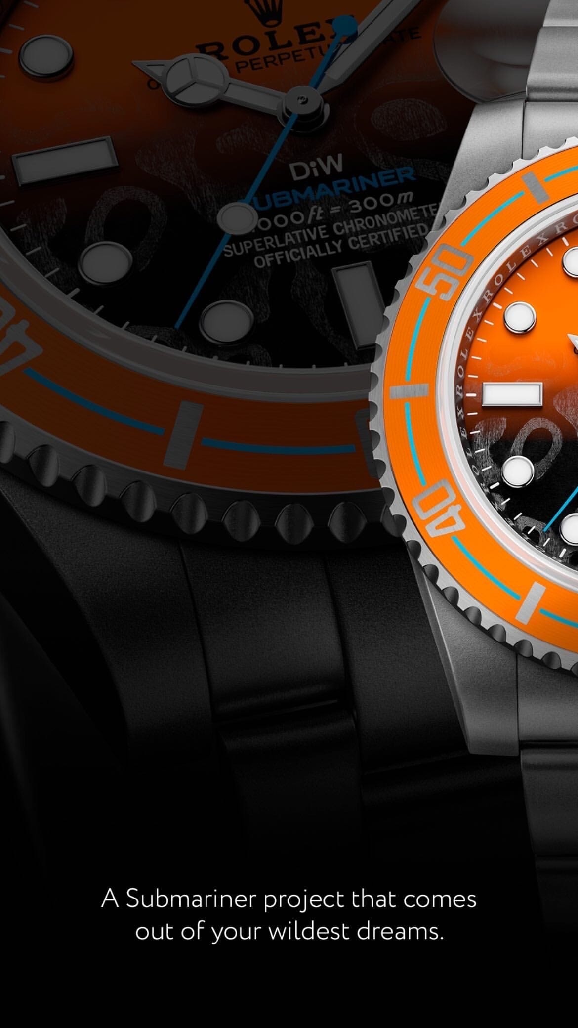PERSIMMON Rolex DiW Submariner 劳力士DiW 潜航者日历型 | WORLDTIMER